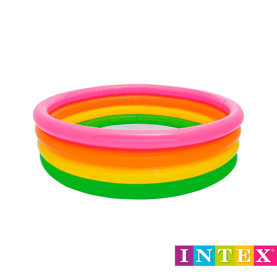 Piscina Inflable Arcoiris 46x168cm 780L Intex 56441NP