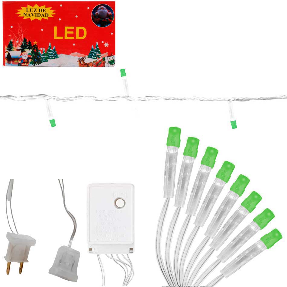 Luces Navidad Arrocillo 100L verde Mia-4217A