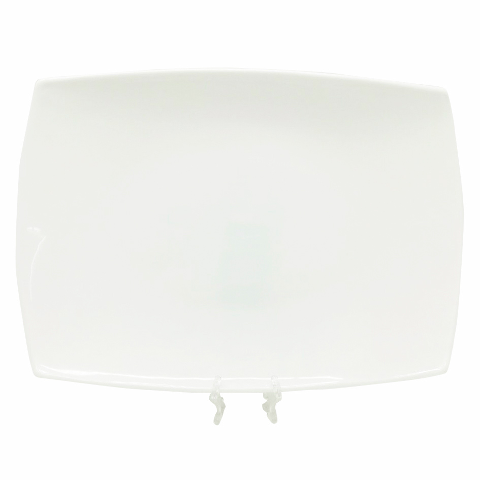Plato Tendido Opal Rectangular 15" Big Home Blanco JCFP150/2