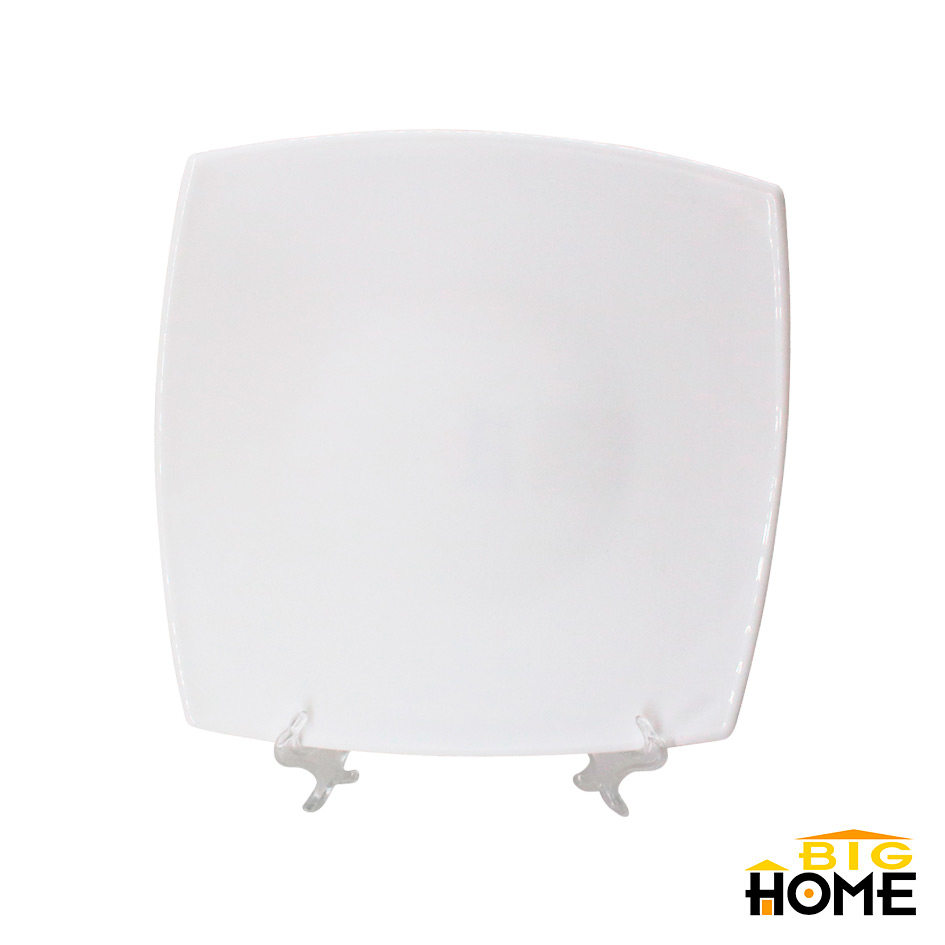 Plato Tendido Opal Cuadrado 10" Big Home Blanco JFP130/6