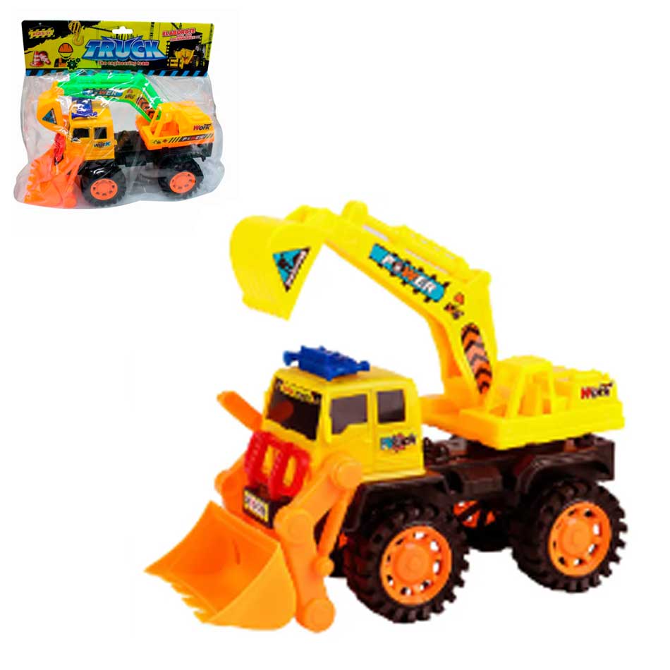 Carro Excavadora con Pala Frontal 35x21cm 308-10