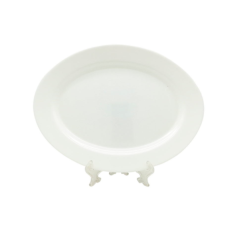Plato Tendido Opal Ovalado 12 pulgadas Big Home Blanco LYP120/2