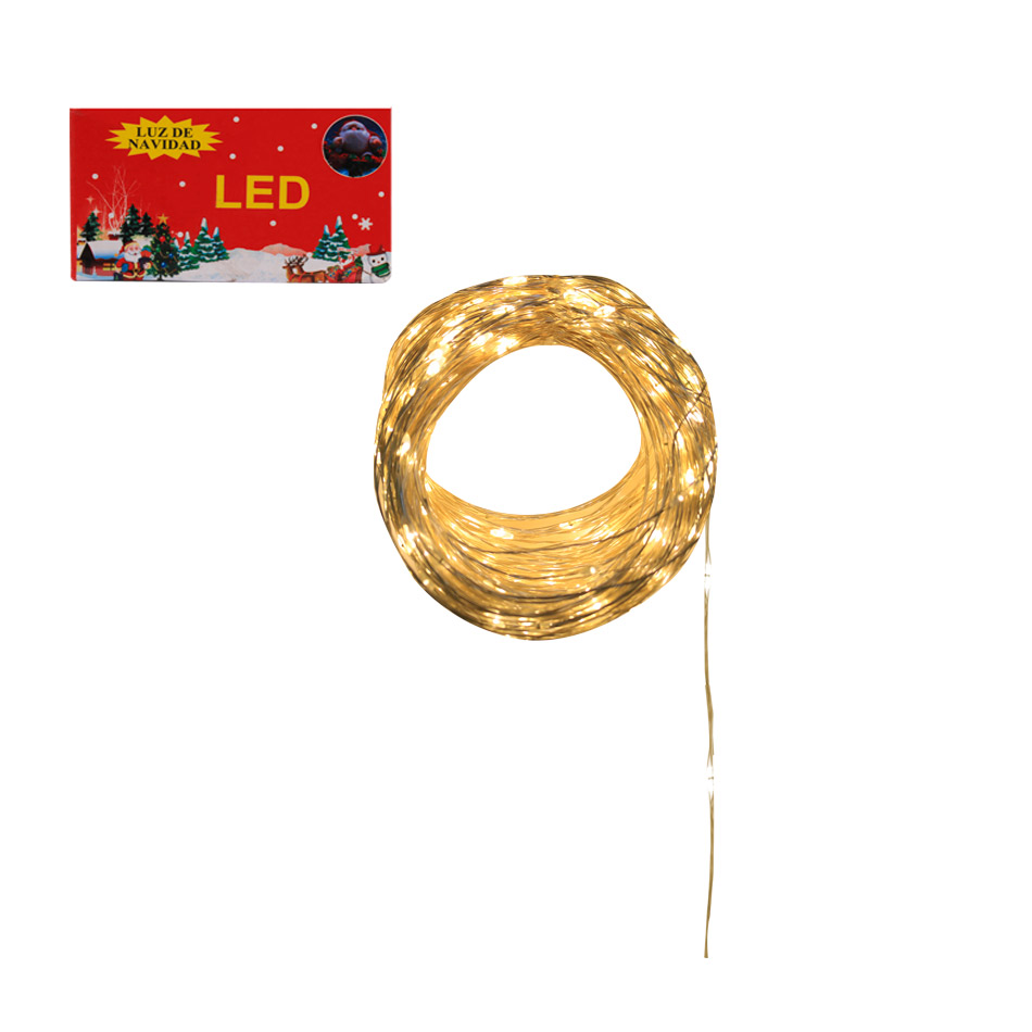 Luces Navidad Led Alambre 400L Mia-6352Am Calida