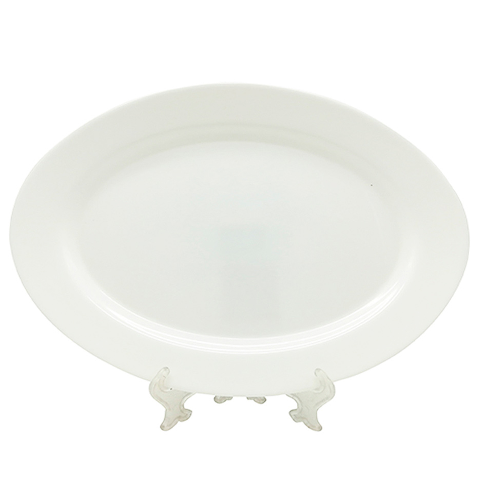 Plato Tendido Opal Ovalado 14 pulgadas Big Home Blanco LYP1402