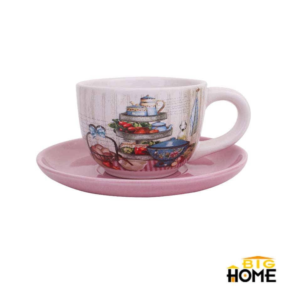 Taza Con Plato Big-Home Dolo Hc127-B D/Cocina