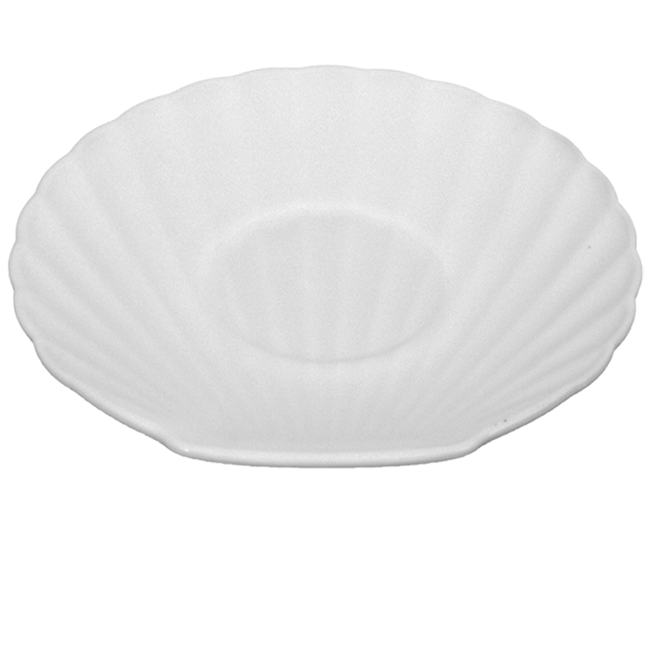 Plato Tendido Opal Enconchado Labrado 10.5" Big Home Blanco LBKP105/6