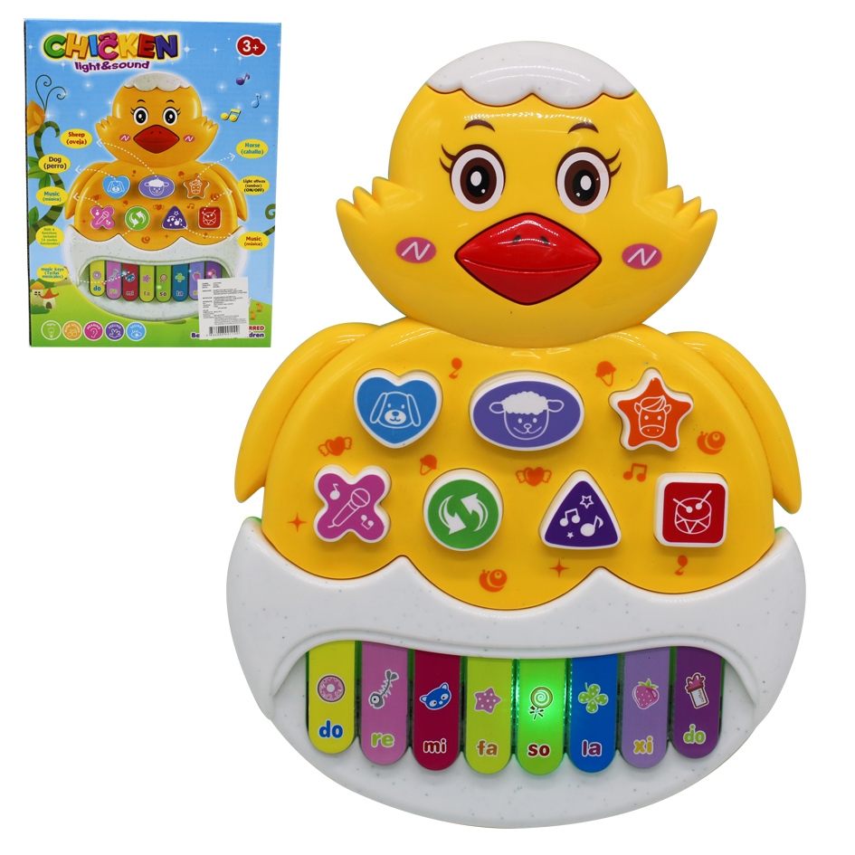 Piano Musical Infantil Forma De Pato Sd9950