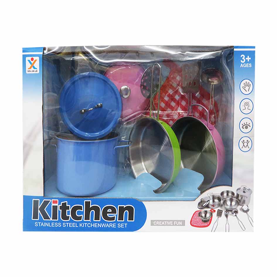 Juego De Ollas Kitchen 9 Piezas Caja 988-8