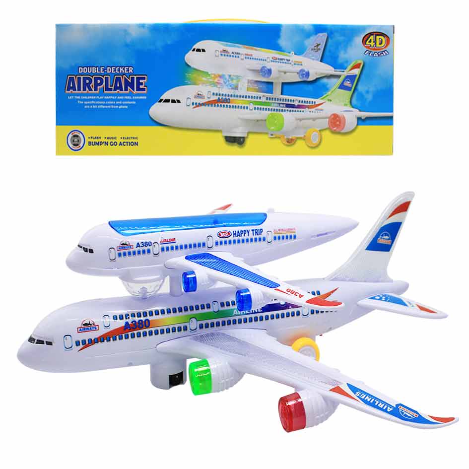 Avión De Juguete Con Luces Y Ruedas A330-700