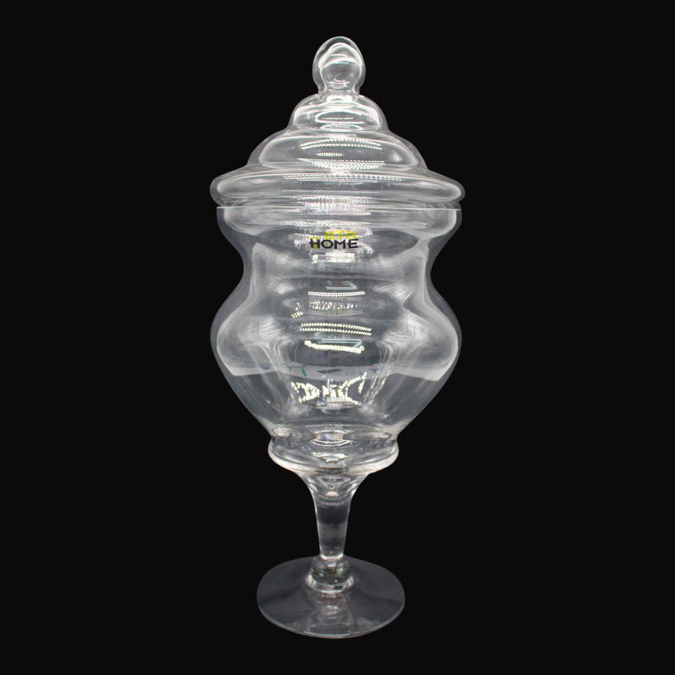 Jarrón Vidrio Big Home Con Tapa Mv354
