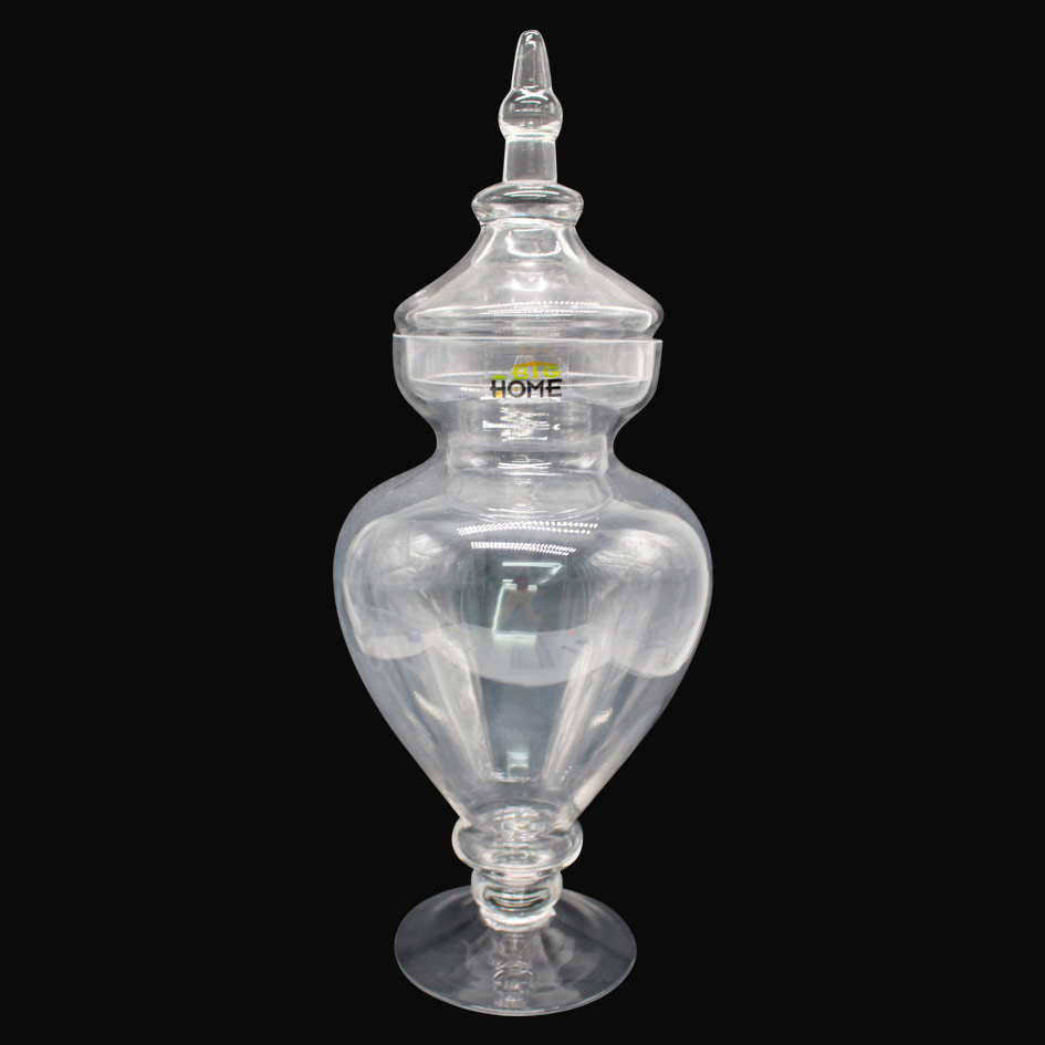 Jarrón Vidrio Big Home Con Tapa Mv701-1
