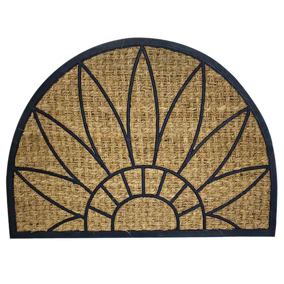 Alfombra Semicircular Para Exteriores 60Cmx90Cm | Mia8535