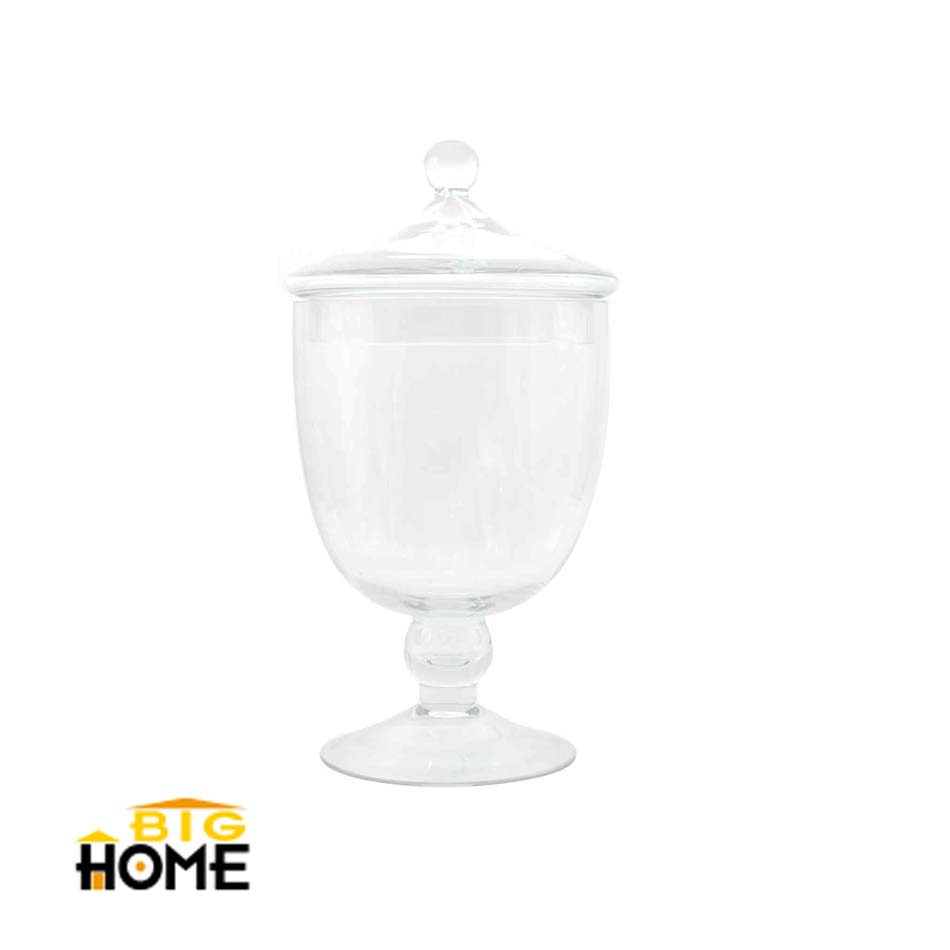 Jarrón Vidrio Big Home Con Tapa Mv562