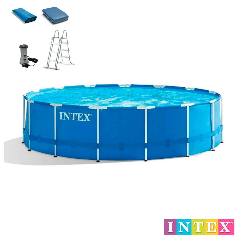 Piscina Desmontable con Accesorios 122x457cm 4440Gal Intex 28241EP
