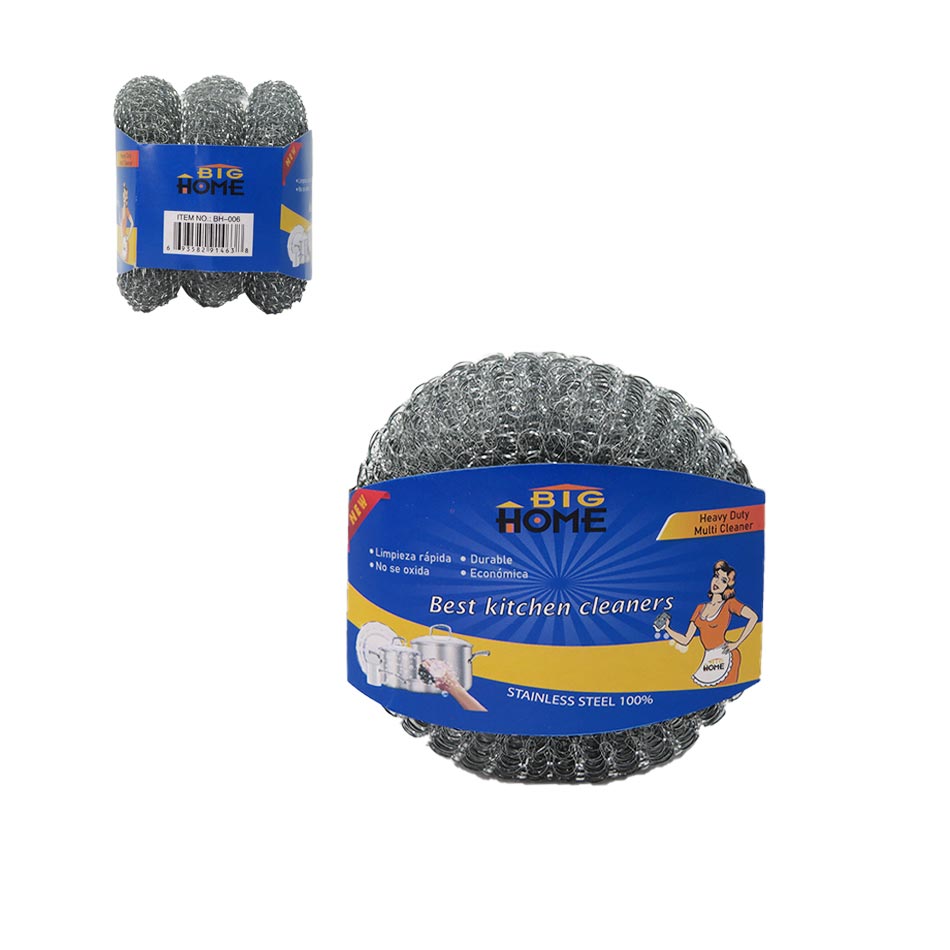 Pack De Estropajos Big Home 3 Piezas 20G Bh006