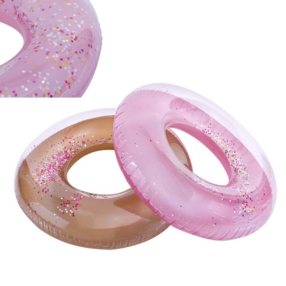 Flotador Redondo Traslúcido Brillante 90Cm Mia-P14-3