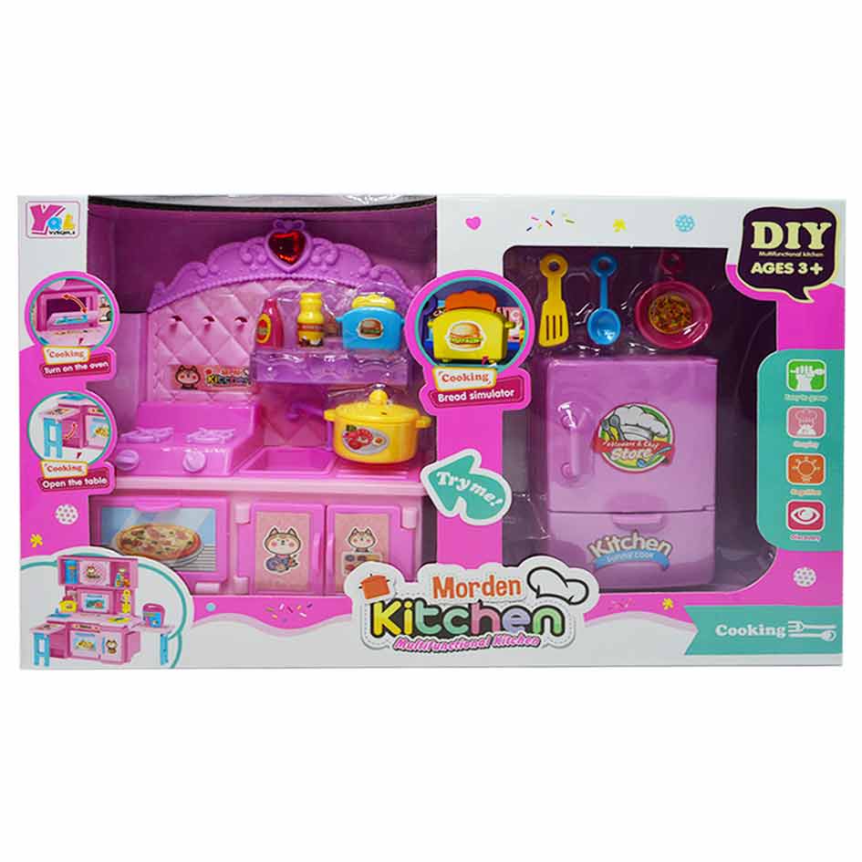 Set Cocina P/Muñeca Moderm Kitchen Yqlb-3A