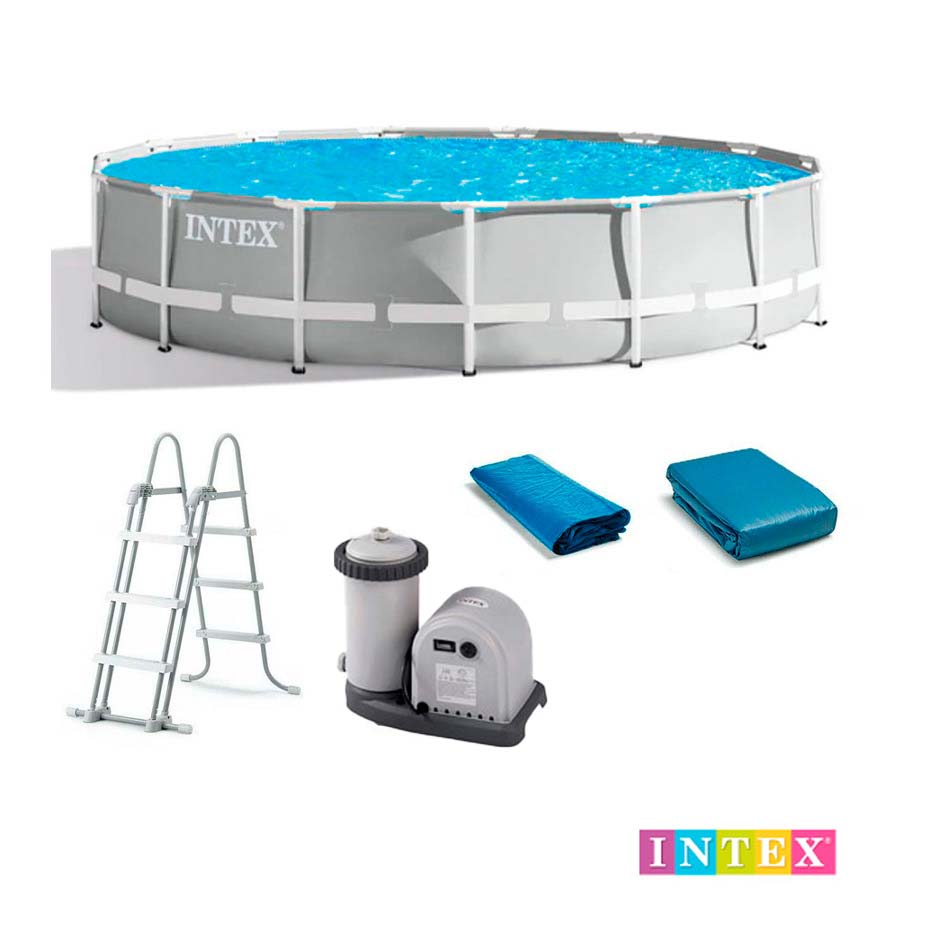Piscina Desmontable Prism Frame con Accesorios 107x457cm Intex 26723EP