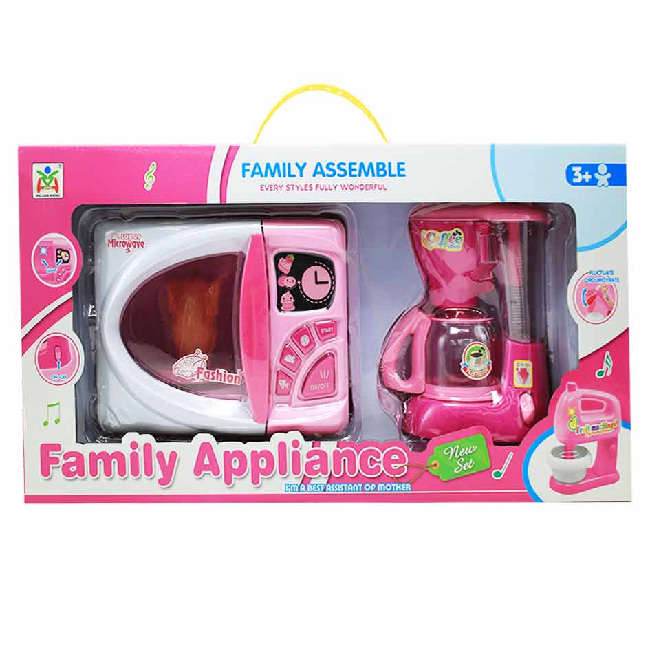 Set Microondas Y Batidora Family Assemble Ls8282