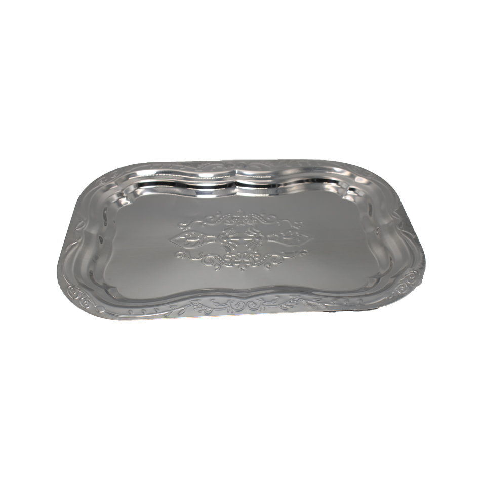 Bandeja Acero Inoxidable Rectangular Mia-8901