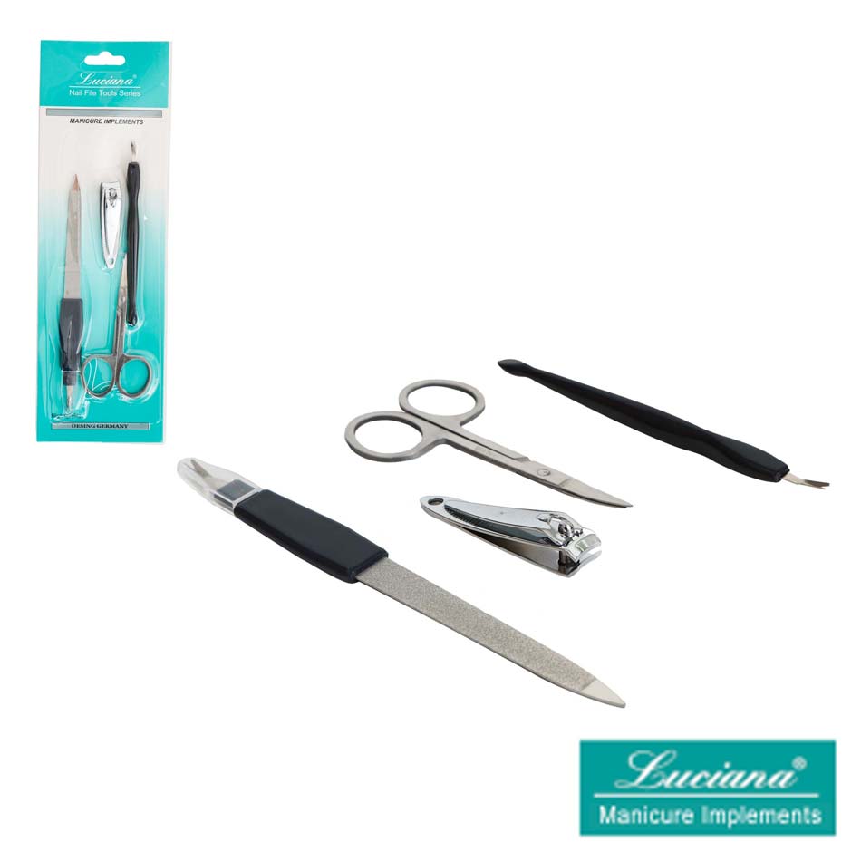 Set Manicure Luciana Bl 4 Piezas Mia-3002