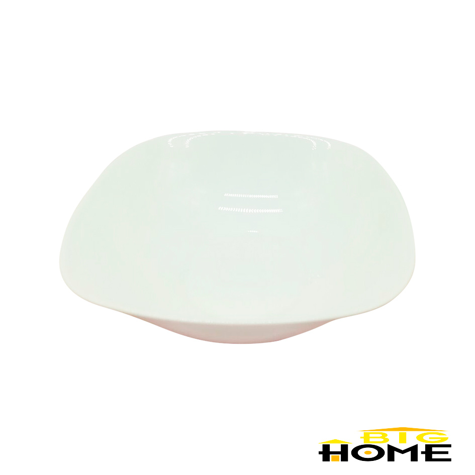 Plato Hondo Opal Cuadrado 9" Big Home Blanco FFW90/3