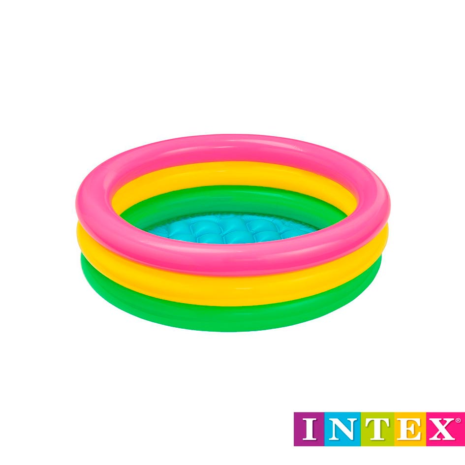Piscina Inflable Arcoiris 86x25cm 58924NP