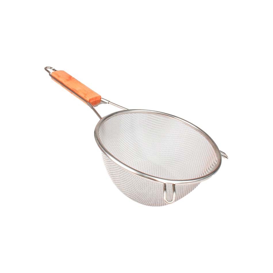 Colador Metalico De Malla Con Mango De Madera Nro. 18 | Mia-5160