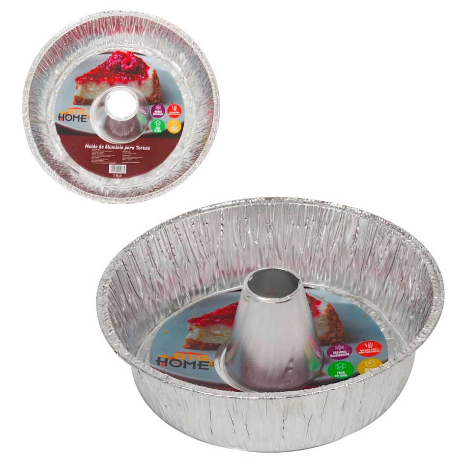 Molde Desechable De Aluminio 25Cm Big Home Big1037