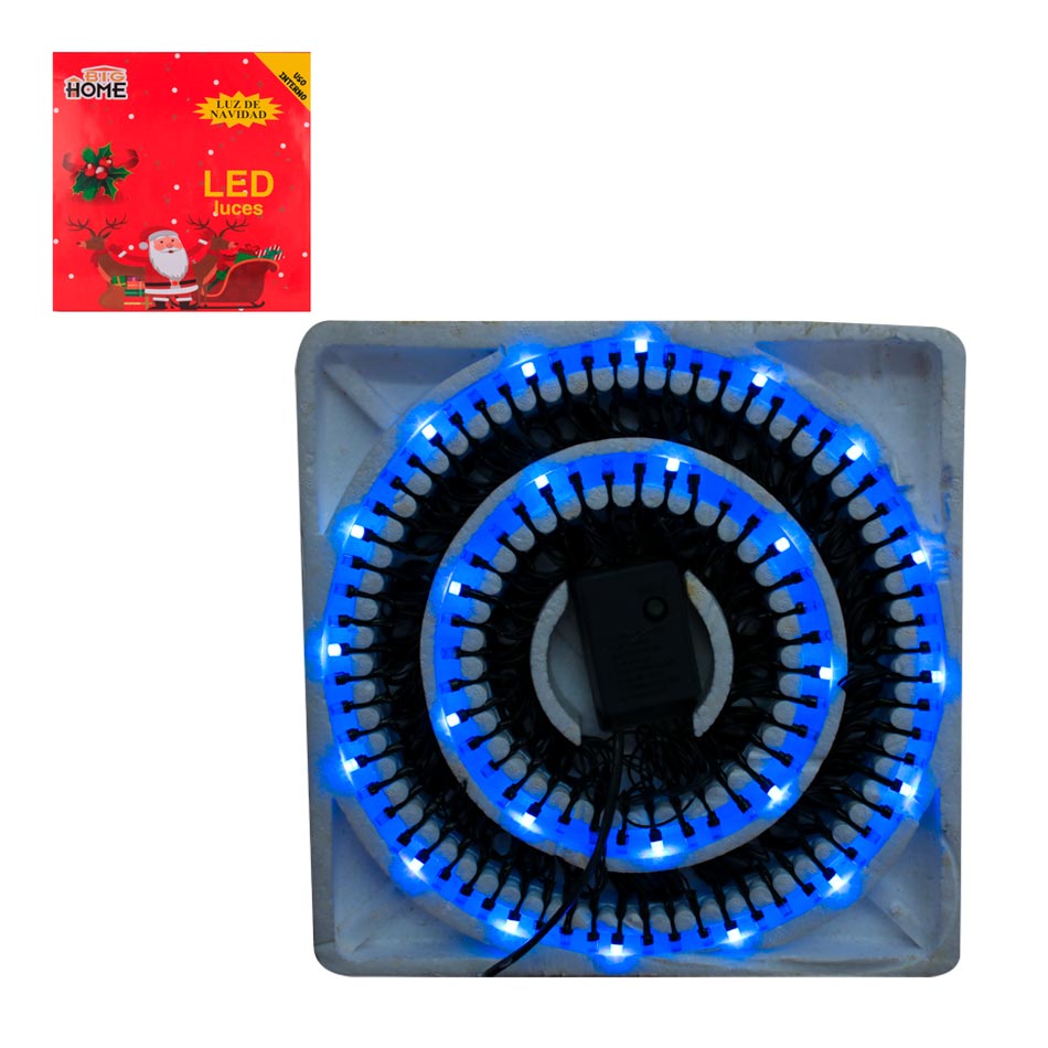 Luces Navidad Led Correc 100L Mia-4221A Azul