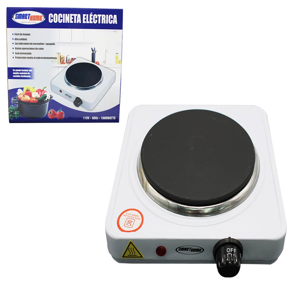 Cocineta Electrica 1 Hornilla 1000W Smart Home AD-S102