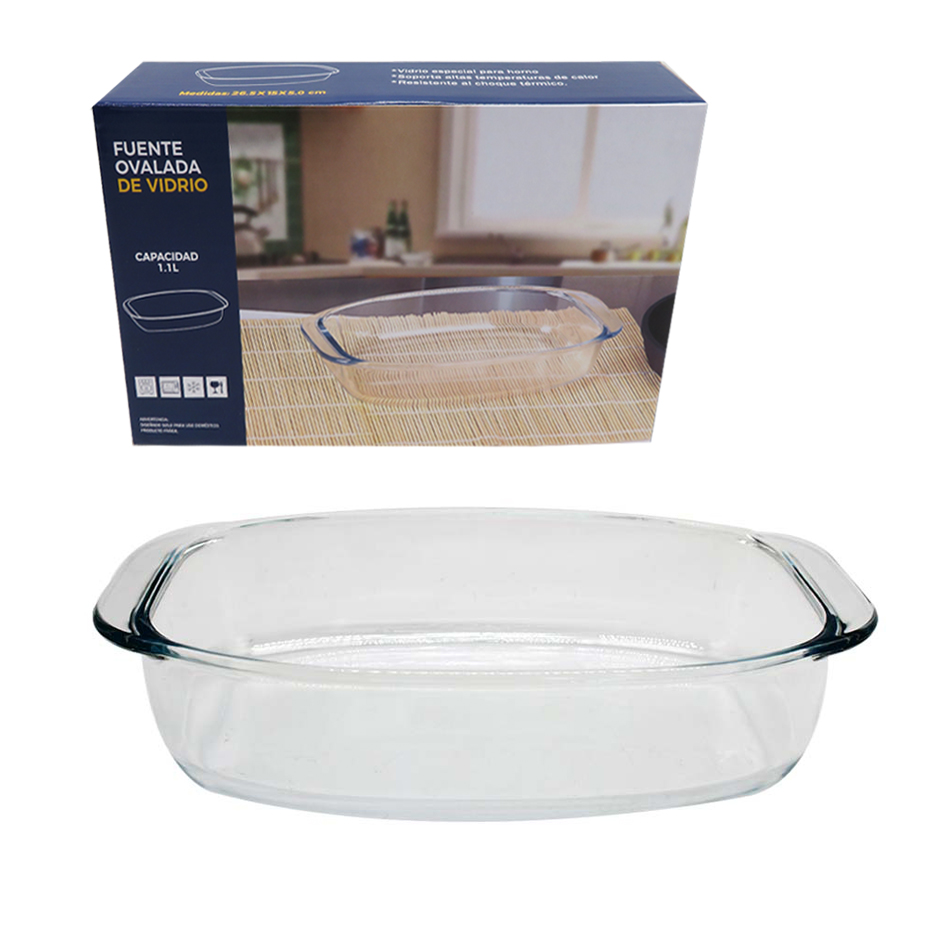 Pyrex Molde Refractario Ovalado 1.1L 8053 Big Home