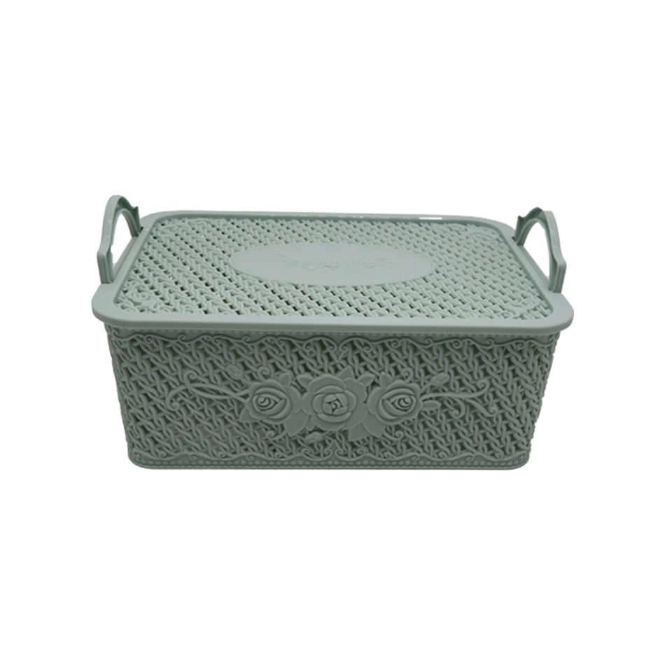 Canastilla Con Tapa Rectangular Surtido Mia-8532