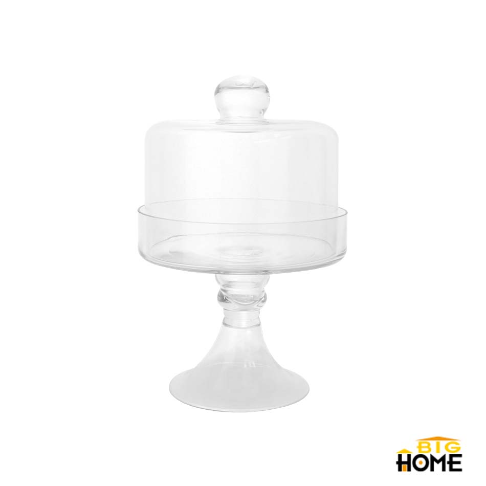 Porta Cake Big-Home Vidrio Con Tapa 19X28Cm 1930