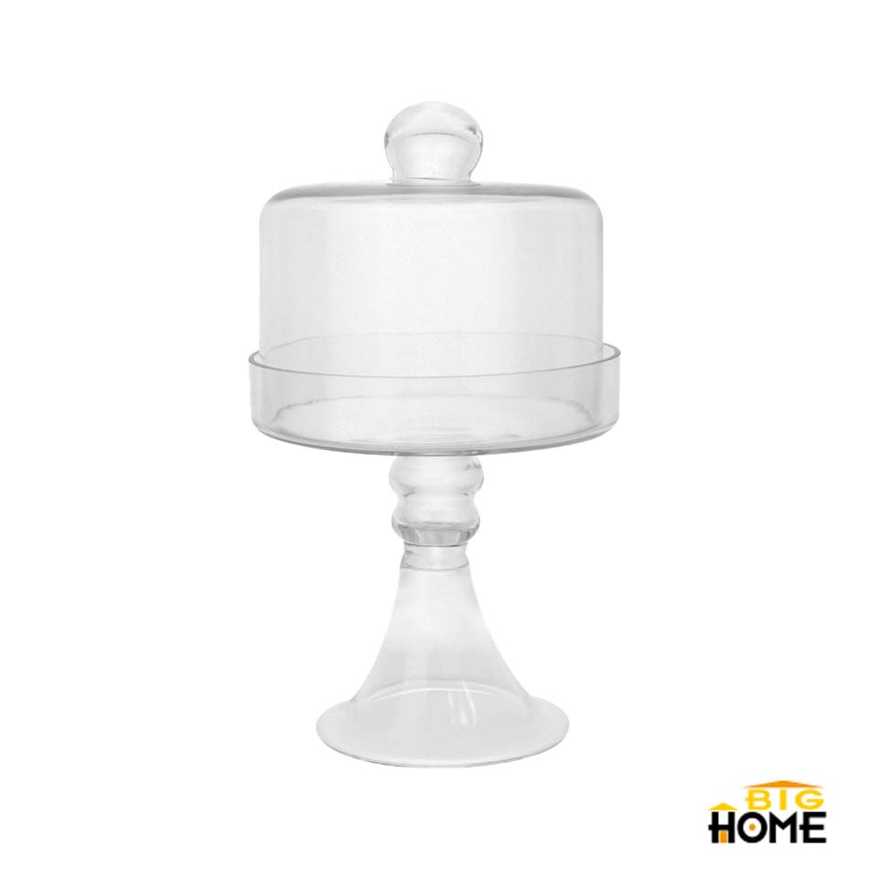 Porta Cupcake Vidrio Con Tapa 33Cx19Cm Big Home 1935