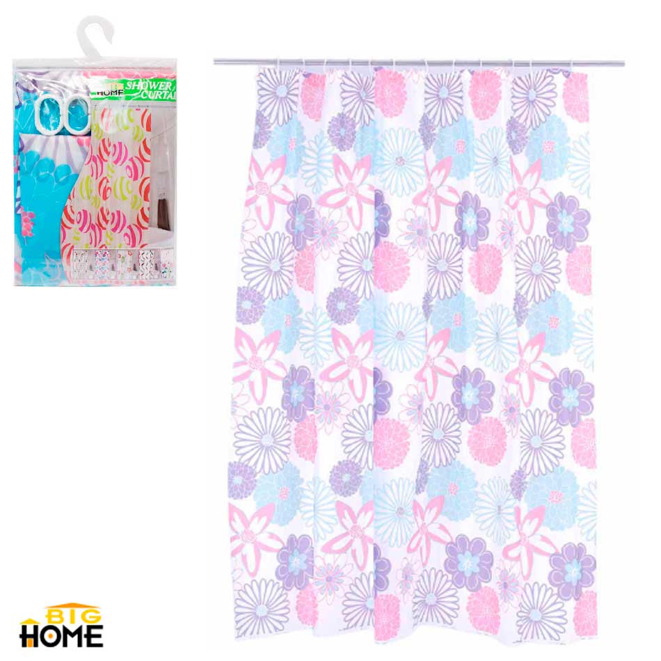 Cortina Para Baño Pvc 16891-14