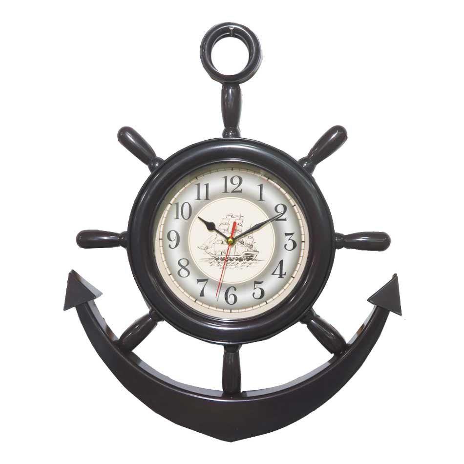 Reloj De Pared Ancla Plastico Mia 8157