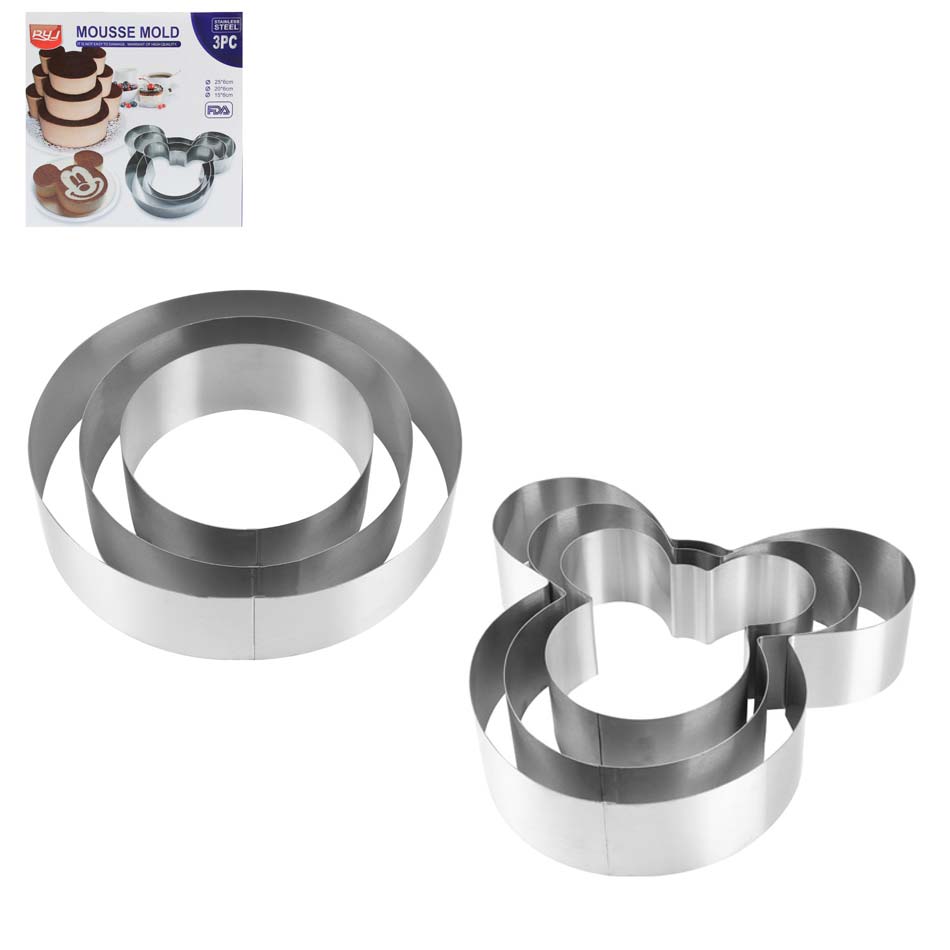 Cortador Mousse 3 Piezas Mia-7988