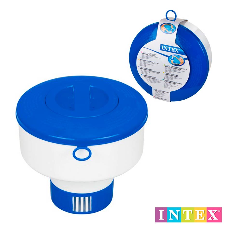 Dispensador Químico Flotante para Piscinas Intex 29041NP