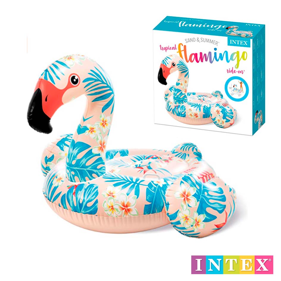 Flotador Vinilo Famingo Tropical 97X142X137Cm Intex 57559Np