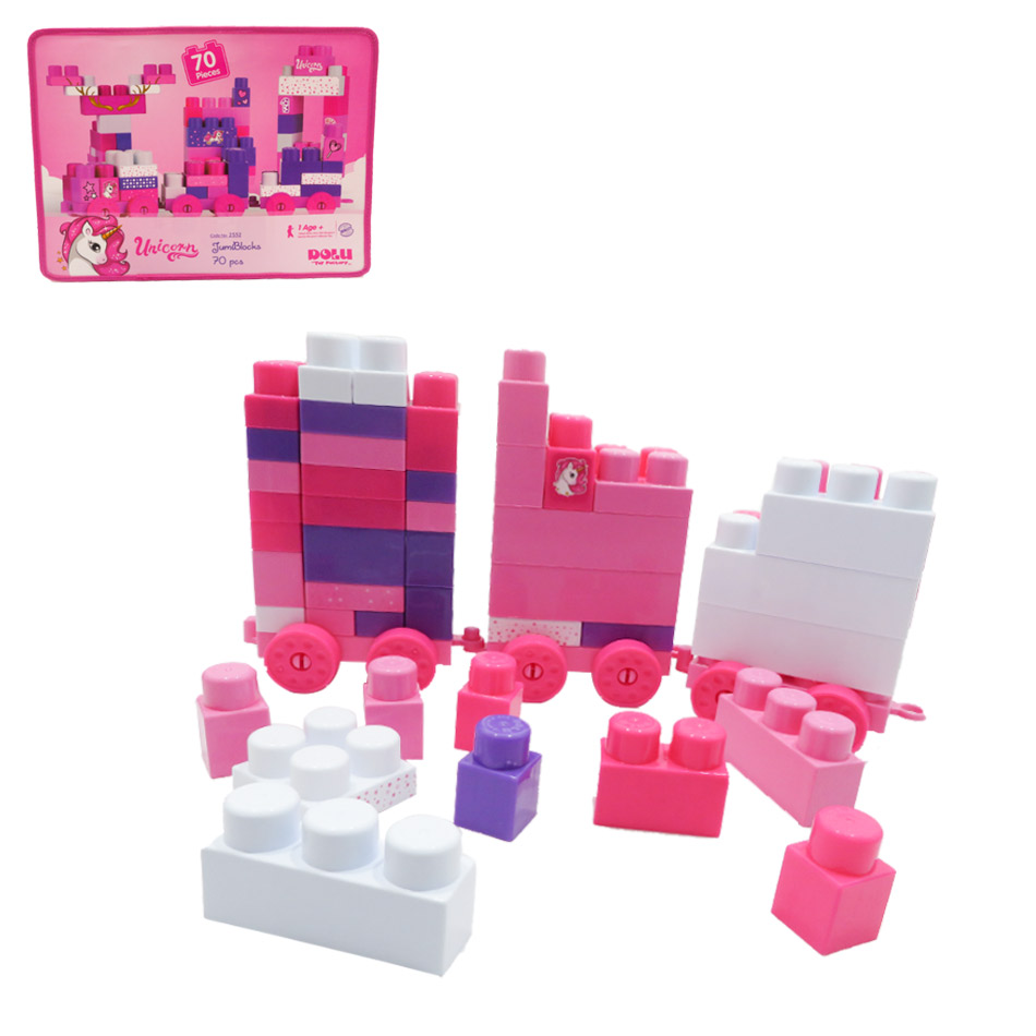 Bolso Didactico C/Lego Dolu Unicorn 70 Piezas 2552