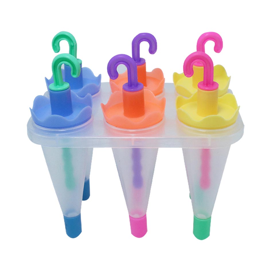 Molde Para Helado X6 Piezas Con Tapa Y Paleta Mia-9137