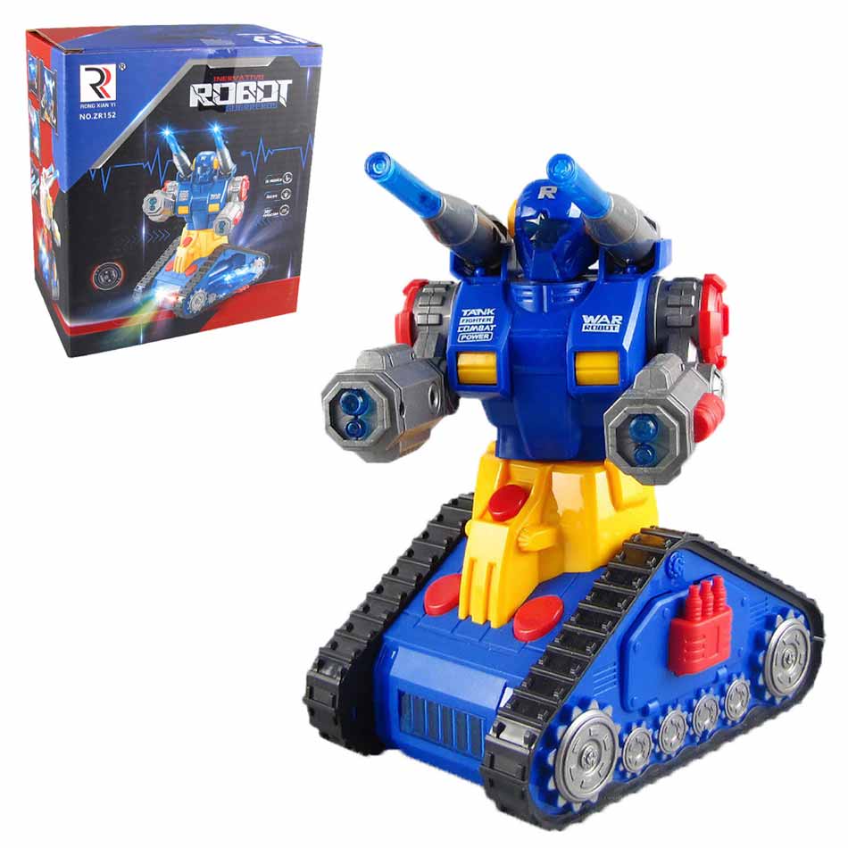 Robot Tanque Con Movimiento Luces Y Sonido Zr152