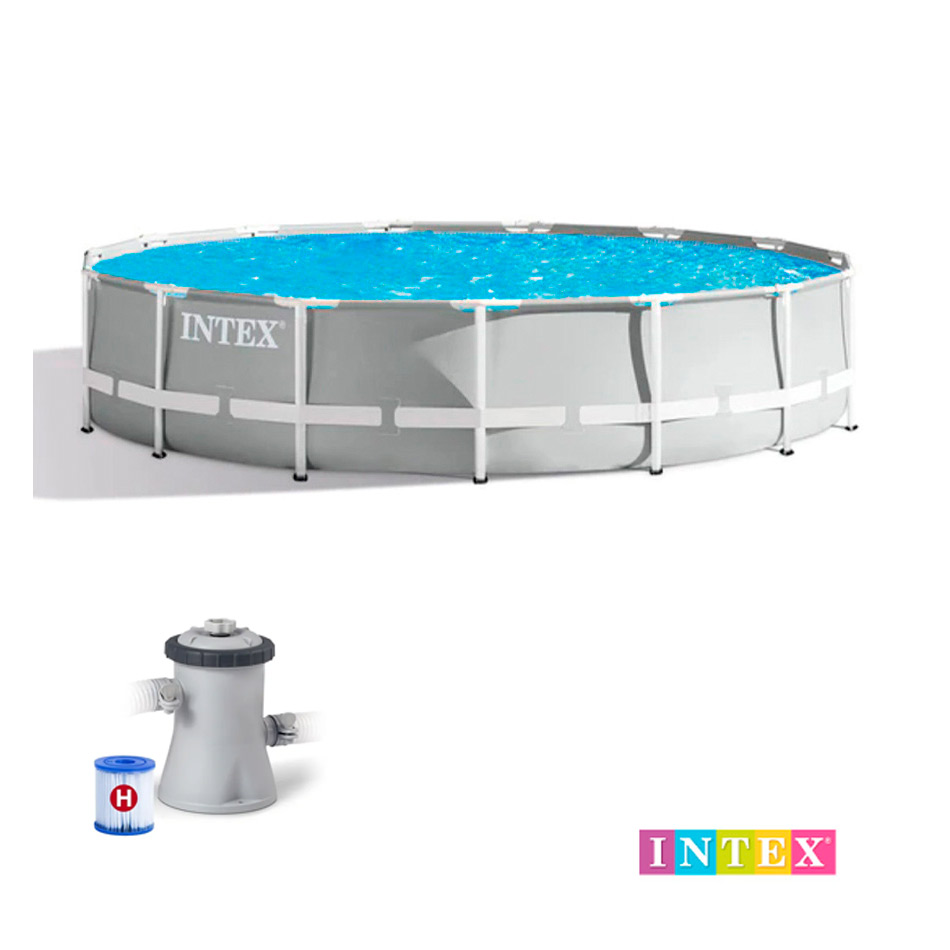 Piscina Desmontable Prism Frame con Depuradora 305x76cm Intex 26701