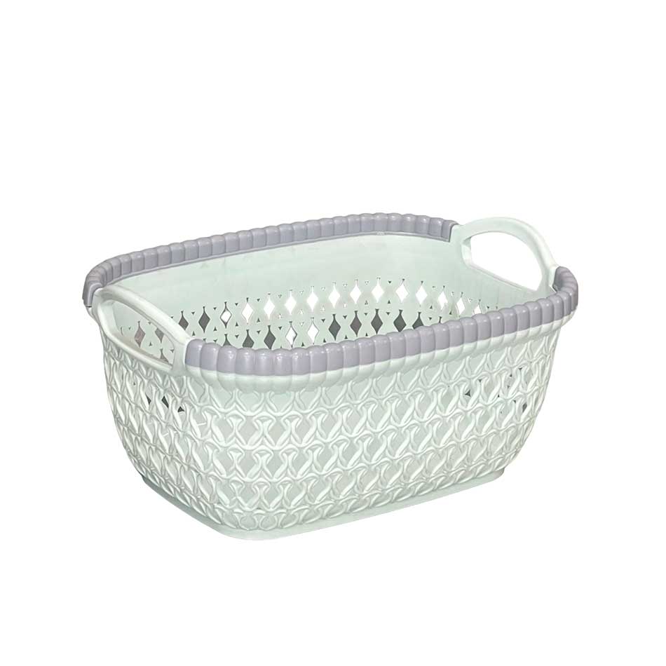 Canastilla Rectangular Plástica Big Home Mia-20337