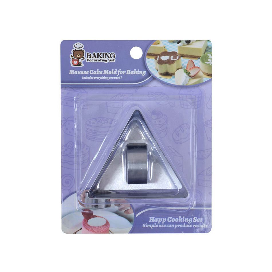 Cortador P/Mousse Triangulo 2 Piezas Mia-20460