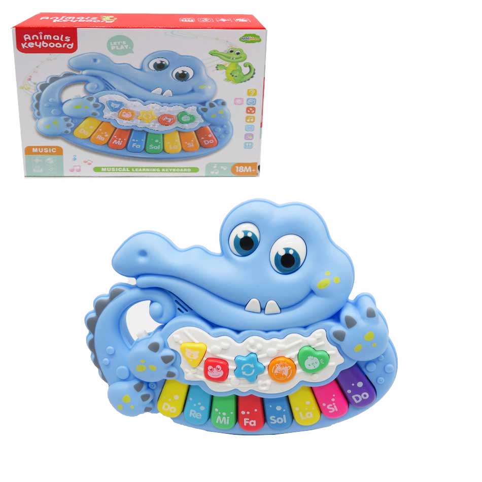 Piano Musical Infantil Forma Cocodrilo Mtk011Ax