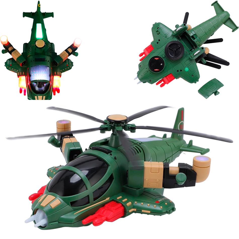 Helicóptero Luz Y Sonido 360° Figohter | 8811-25