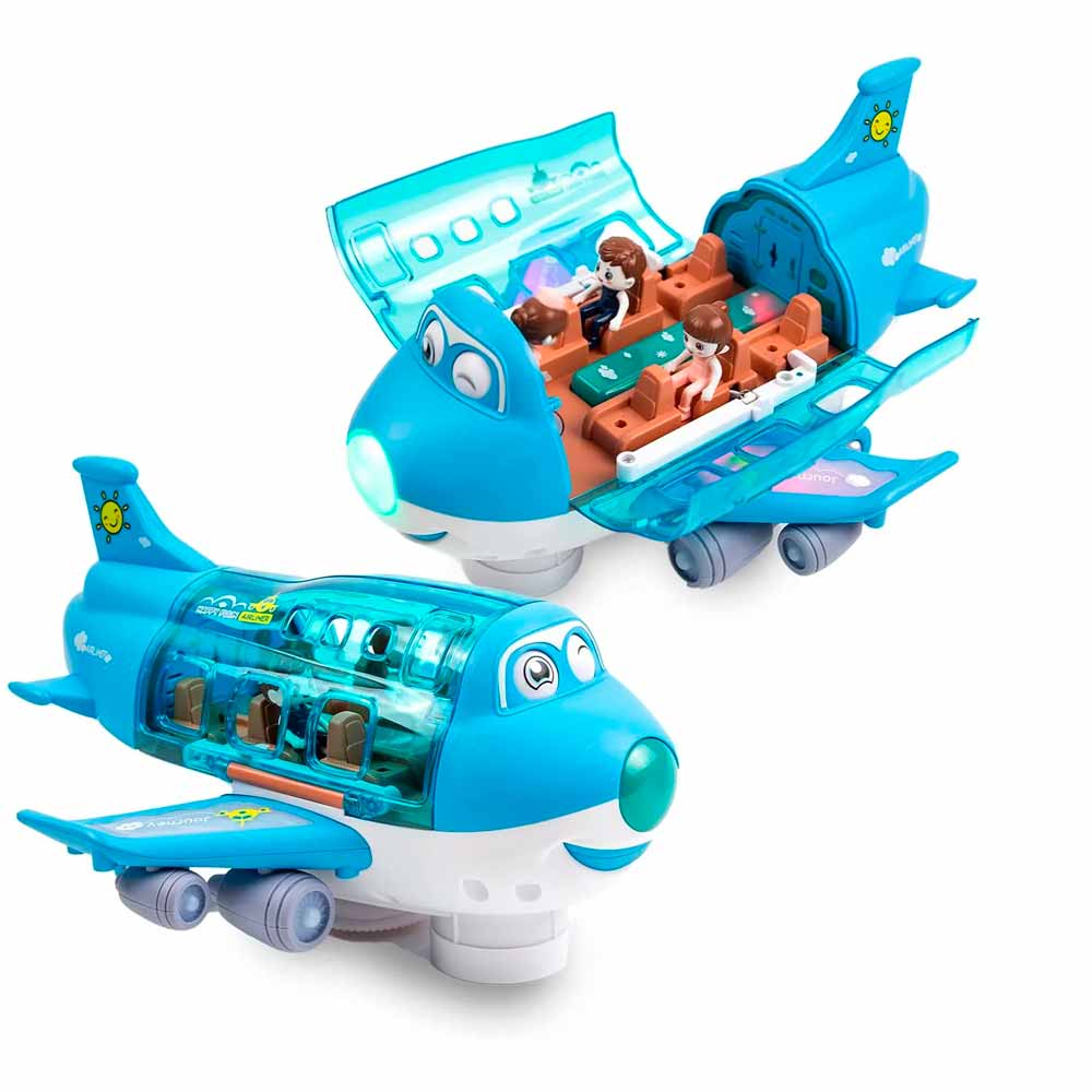 Avion Azul Interactivo con Luces y Sonidos 8811-16