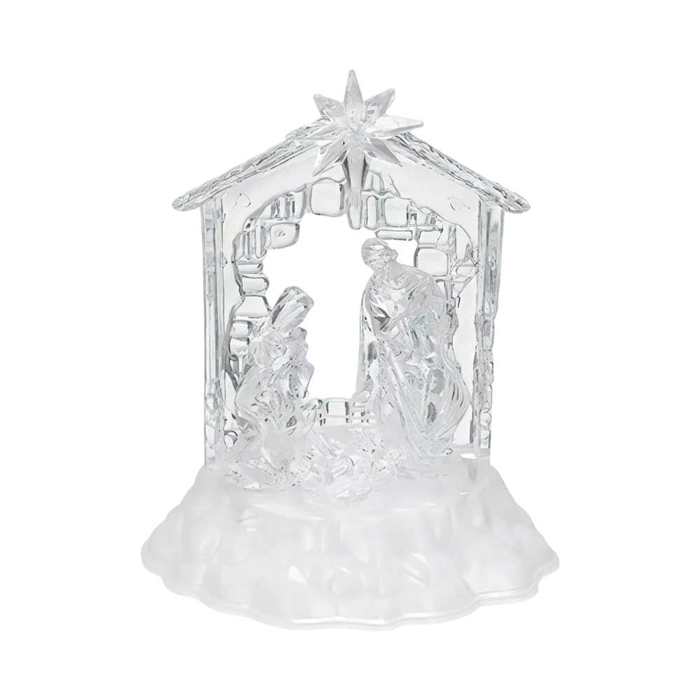 Pesebre Navidad Acrílico Con Luz Led | Mia10406